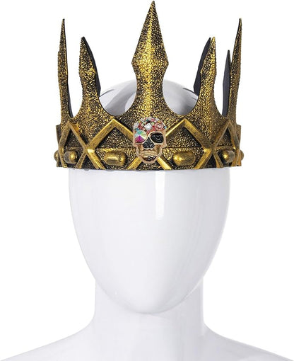 DothRayan Royal King Crown for Cosplay Prop Holiday Party, Halloween Costume Prom Party, Adjustable Royal Crown Prince Tiara