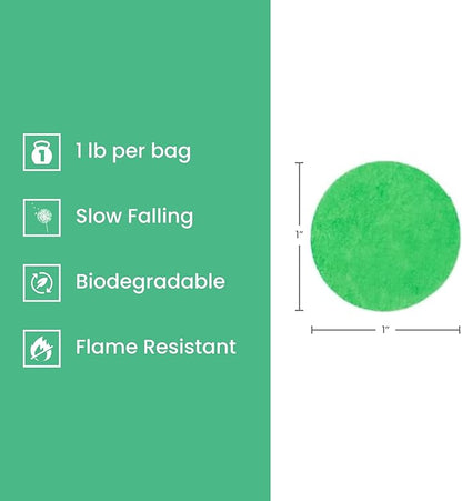 Biodegradable Tissue Paper Confetti Dots, Multi-Color Color (1 Pound Bag of Confetti)