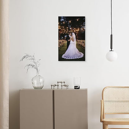DBLAKI Personalized Custom Canvas Prints - Custom Framed Canvas Prints With Your Photos,Printed Photo To Canvas Wall Art Ideal for Home Decor Gifts Keepsakes 18" x30"