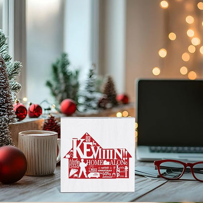 Christmas Vacation Decorations for Living Room Dining Table Christmas Holiday Decor for Room Merry Xmas Decor 5 X 5 Inches