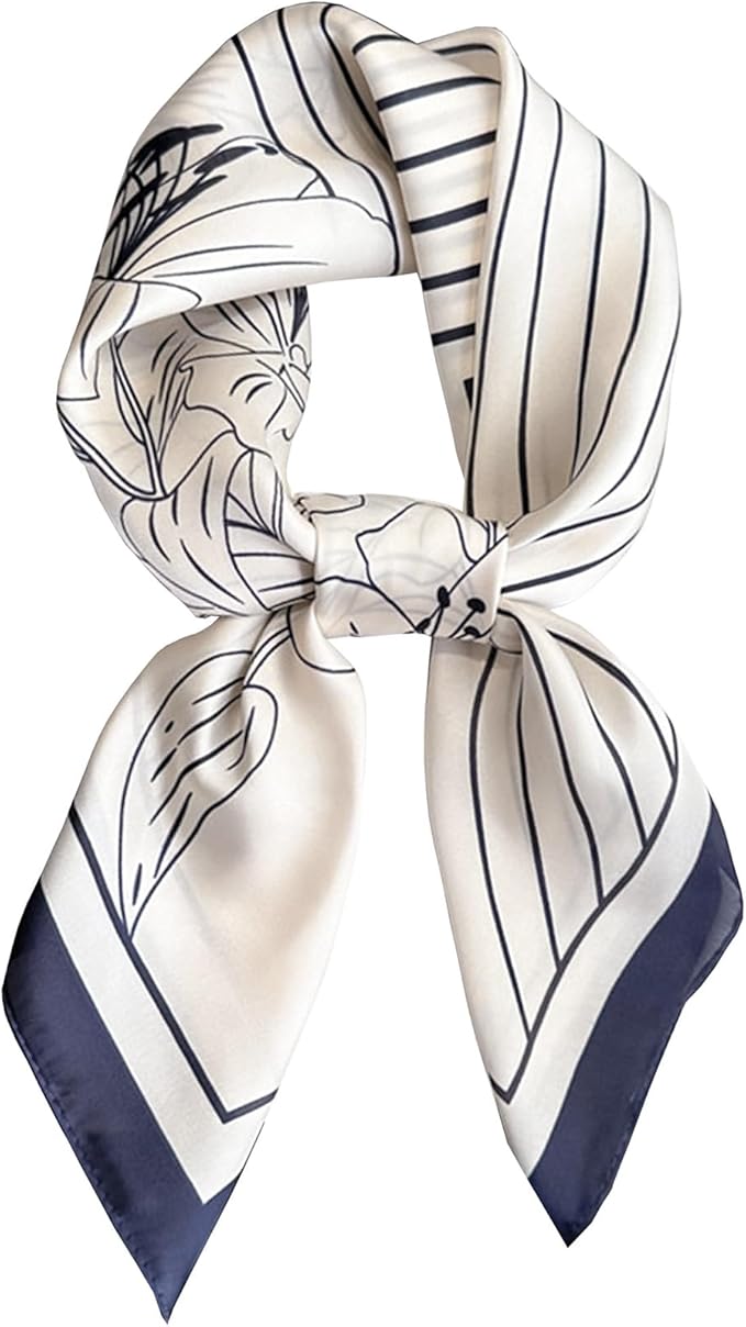 Neck Scarf For Womens Silky Head Scarves Hair Bandanas Square Scarf Fashion Accessories lightweight