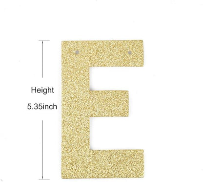 Happy Holidays Banner, Gold Gliter Paper Sign Christmas Banner Decorations/Holiday/Ne Year Decorations