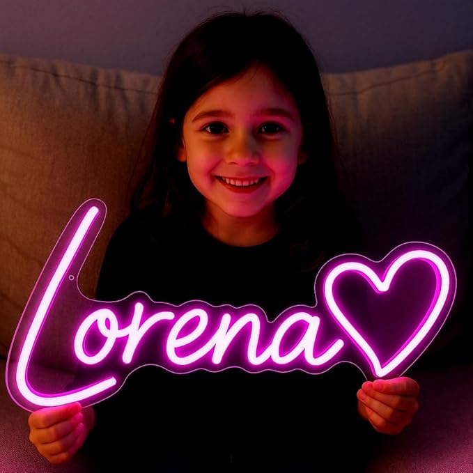 Custom LED Neon Sign – Personalized Neon Light for Bedroom, Wedding, Business Logo & Wall Decor – Customizable LED Neon Light, Handmade Acrylic Backboard, Plug & Dimmer Included
