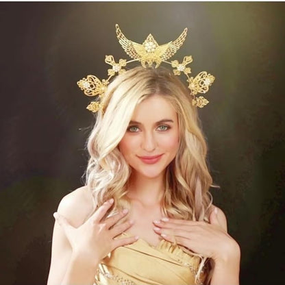 Bubbmi Women Halo Goddess Headband Costume Masquerade Headwear