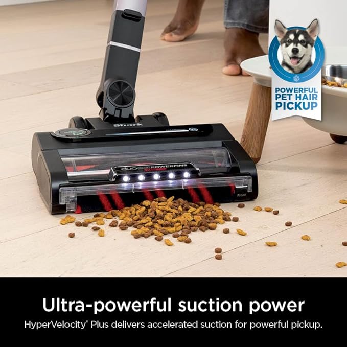 Shark Stratos Cordless Vacuum with Clean Sense IQ and Odor Neutralizer, MultiFlex Wand, Includes Crevice Tool & Anti-Allergen Brush, Up To 60 Minute Runtime, Ash Purple, IZ862H