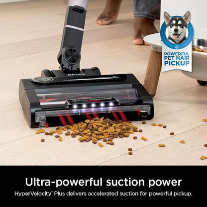 Shark Stratos Cordless Vacuum with Clean Sense IQ and Odor Neutralizer, MultiFlex Wand, Includes Crevice Tool & Anti-Allergen Brush, Up To 60 Minute Runtime, Ash Purple, IZ862H