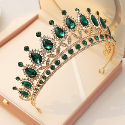 Kamirola Tiaras Princess Crown for Women and Girls Crystal Headbands for Bridal, Princess for Wedding and Party(TR21)