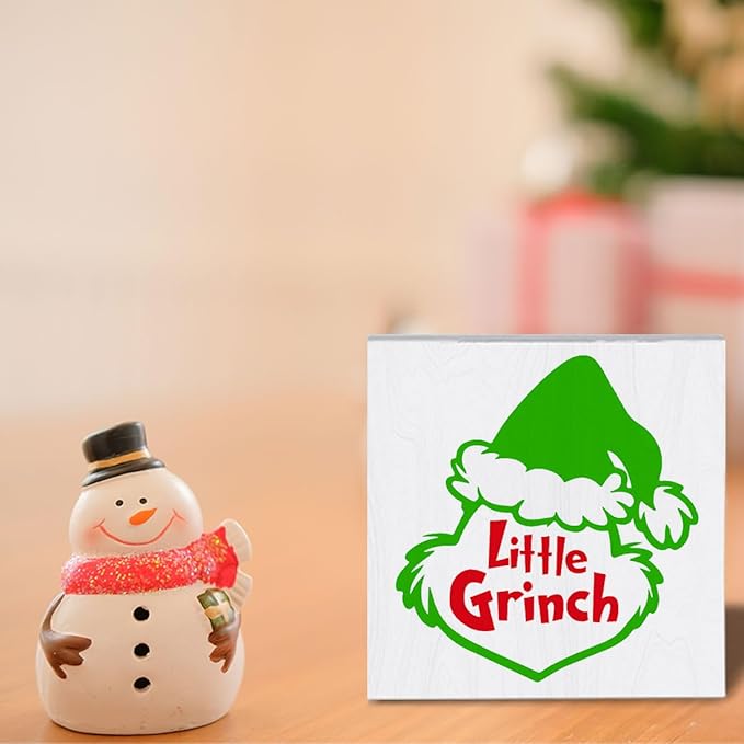 Funny Christmas Decor Christmas Decorations for Home Novelty Christmas Signs Christmas Holiday Decor Christmas Vacation Decorations Xmas Vacation Sign Merry Xmas Decorations 5 x 5 Inches