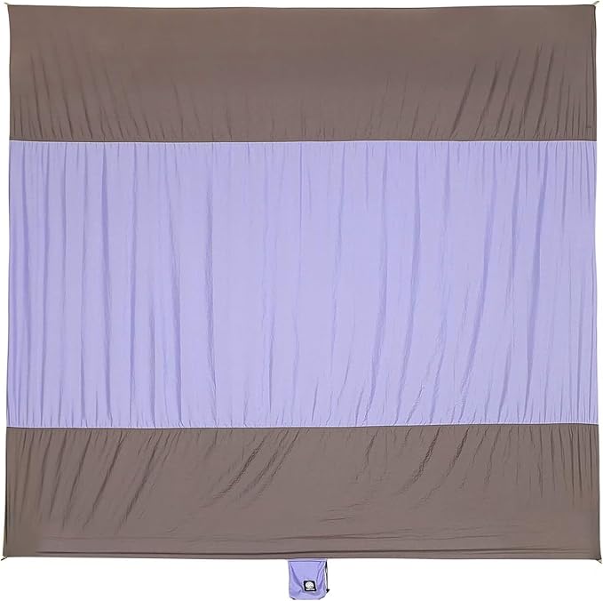 WEKAPO Beach Blanket Sandproof Waterproof, Extra Large Beach Mat, Oversized & Compact Sand Free Mat Quick Drying, Lightweight & Durable with Stakes & Corner Pockets