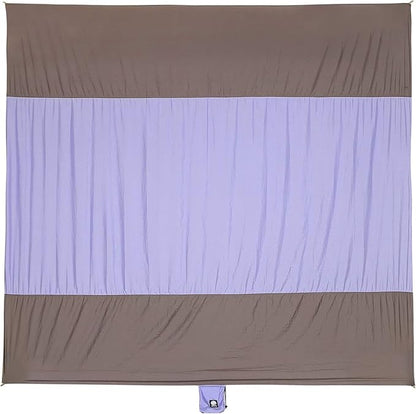 WEKAPO Beach Blanket Sandproof Waterproof, Extra Large Beach Mat, Oversized & Compact Sand Free Mat Quick Drying, Lightweight & Durable with Stakes & Corner Pockets