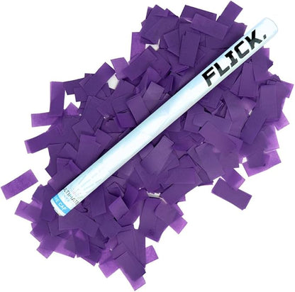 Ultimate Confetti Wand 14 inch Confetti Launcher Wand, Purple, 8 Pack - Great for Parties, Weddings and Events Tissue, Metallic and Biodegradable Options