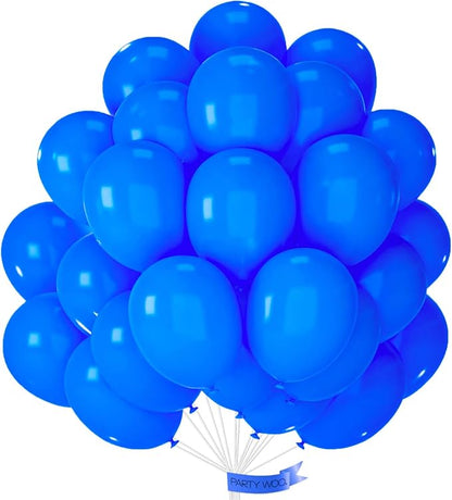 PartyWoo Royal Blue Balloons 101pcs of 12 Inch Dark Blue Latex Balloons for Wedding Baby Shower Gender Reveal Anniversary Graduation Under The Sea Men Birthday Bachelorette Party Decorations Blue-Y5