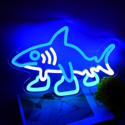 Italian Neon and Brain Root Sign Tralalalaleroo Neon Light Dimmable Funny Neon Light Person Shark Wall Sign for Bedroom Club Cafe Bar Collectors Aesthetic Decor Funny Gifts(11.81 * 8.66in)