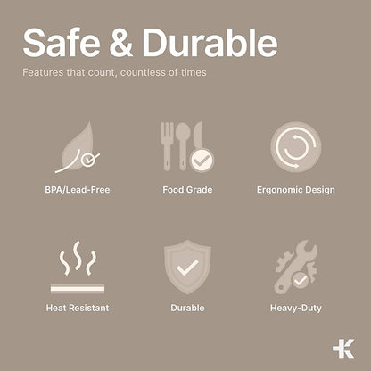 Bakken Disposable Cutlery Set 500 Pieces Knives, Heavy Duty Plastic Silverware, BPA-Free Food-Grade Materials, Heat-Resistant, Reusable Utensils for Parties, Catering, BBQs, and Everyday Use, Clear