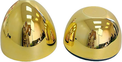 GiftExpress Jumbo Easter Eggs - 10" Tall x 7" Wide Extra Large Empty Plastic Eggs - Perfect Kids & Adult Party Toys for Gift Baskets or Egg Hunt Decor - 2 Piece, Gold