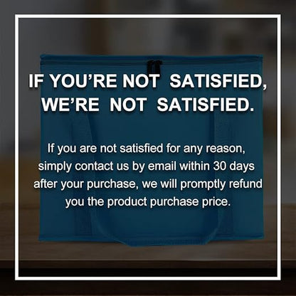 Bodaon 2-Pack Insulated Reusable Grocery Shopping Bag, X-Large Food Delivery Bags, Soft Cooler Bag for Women/Men for Grocery Delivery, Blue