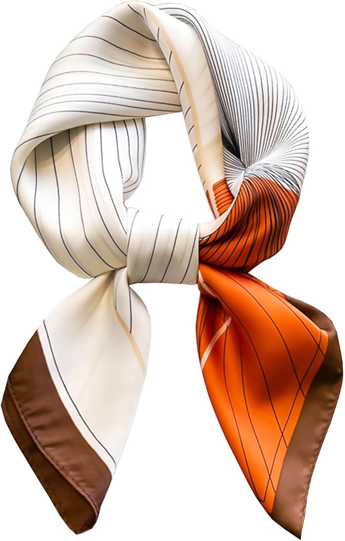 Neck Scarf For Womens Silky Head Scarves Hair Bandanas Square Scarf Fashion Accessories lightweight