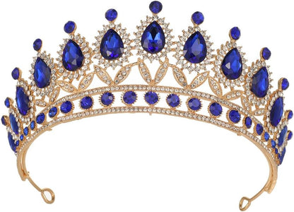 Kamirola Tiaras Princess Crown for Women and Girls Crystal Headbands for Bridal, Princess for Wedding and Party(TR21)
