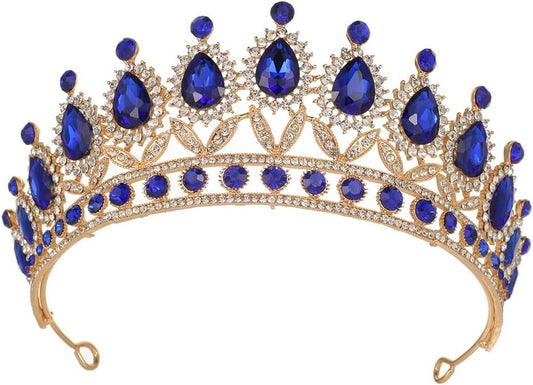Kamirola Tiaras Princess Crown for Women and Girls Crystal Headbands for Bridal, Princess for Wedding and Party(TR21)