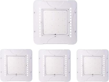 LED Canopy Lights 240W 33600 Lumens 5000K Daylight White 850W HID/MH Equivalent,Die Cast Aluminum Waterproof IP65,Commercial Area & Outdoor Lighting,Ceiling Lighting Fixtures (4 Pack)