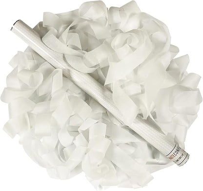 Ultimate Confetti Wand 14 inch Confetti Launcher Wand, White Streamers, 8 Pack - Great for Parties, Weddings and Events Tissue, Metallic and Biodegradable Options