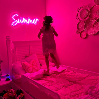 Custom LED Neon Sign Personalized, Binager Name Neon Light Signs Customizable for Kids Boys Girls Room Bedroom Wall Decor, Christmas Gifts, Wedding Birthday Party, Bar Shop Business (14-60inch Large)