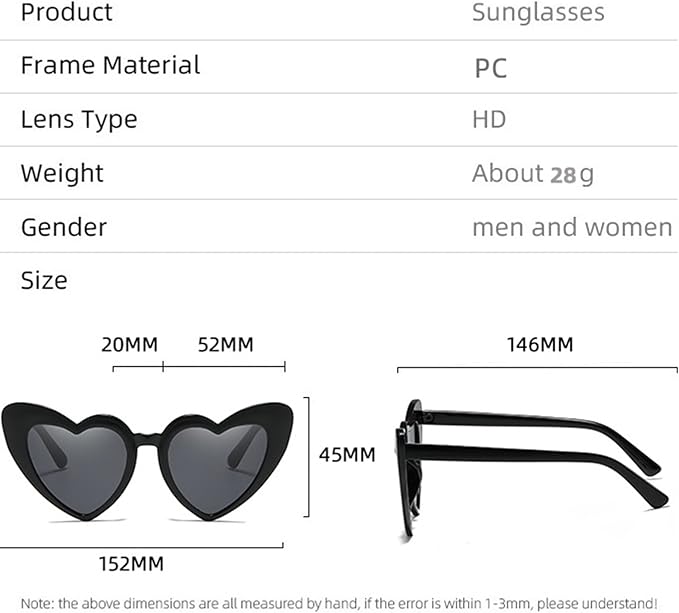 200 Pairs Heart Shaped Sunglasses Bulk Wedding Party Favors for Guests Women Bachelorette Glasses Decorations Gifts