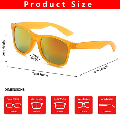 Fsmiling Red Sunglasses Bulk Adult Party Sunglasses 80s Glasses Shades for Men Women Christmas-15Pack,UV Protection