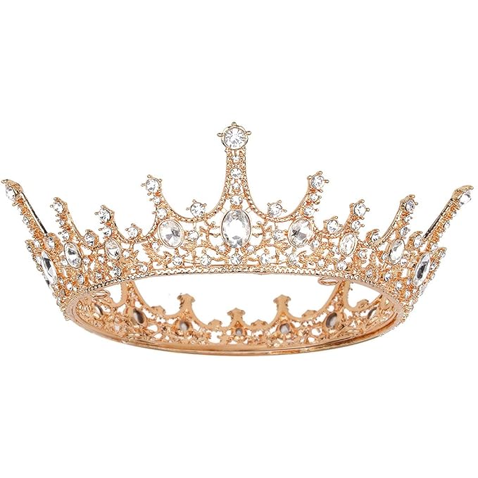 AOPRIE Crown for Women Gold Queen Crowns and Tiaras for Girls Hair Accessories for Birthday Wedding Prom Bridal Party Pageant Photography Costume Halloween Christmas Gifts…