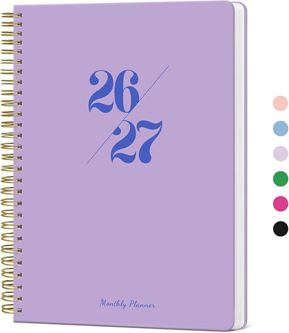 Monthly Planner 2026-2027, 2 Year Months Calendar Planner 2026-2027, Runs from January 2026 - Decembe 2027, 7" x 10", 24 Months, Perfect for School Office Home Planning - Lilac Purple