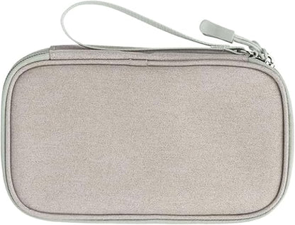 FYY Electronic Organizer, Travel Cable Organizer Bag Pouch Electronic Accessories Carry Case Portable Waterproof Double Layers Storage Bag for Cable, Charger, Phone, Earphone, Medium Size, Khaki