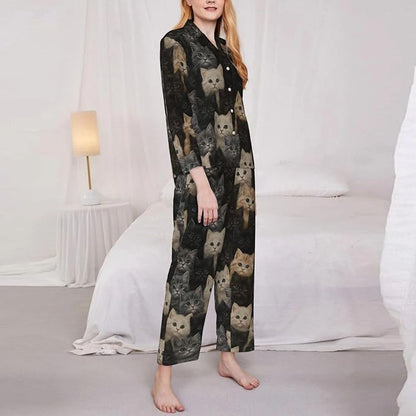 Retro Bee And Floral Women'S Pajama Sets Ultra-Soft Printed Sleepwear