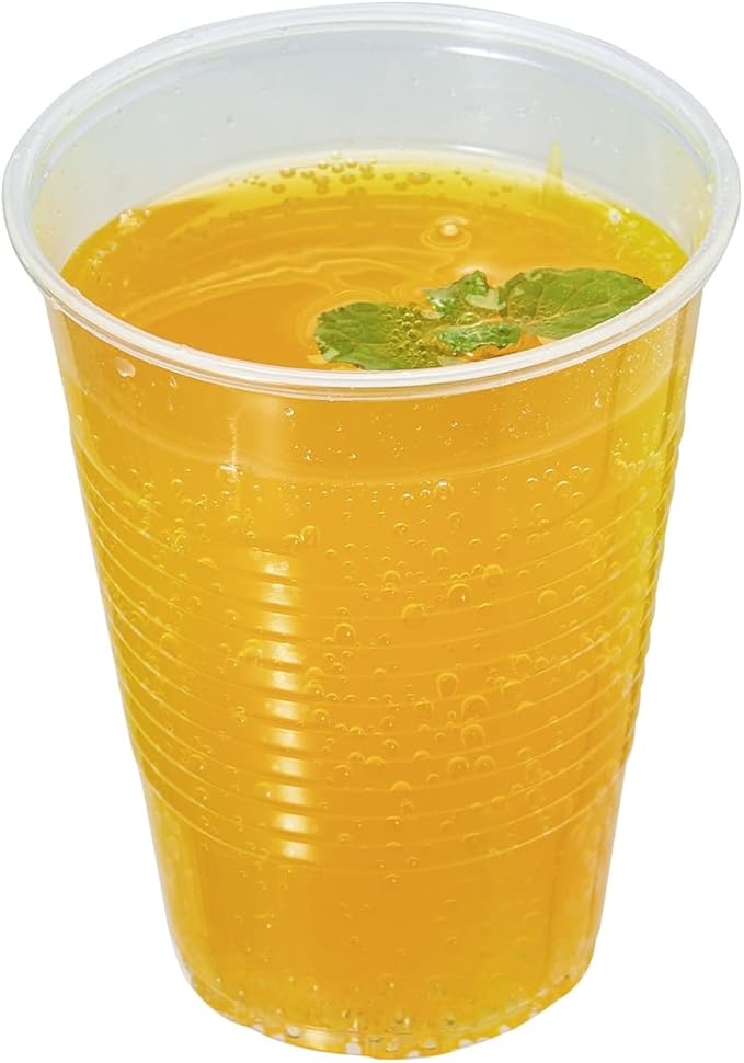 500 Count 9 oz Crystal Clear Disposable Plastic Cups Bulk PP Cups for Parties, Water, Wine, Cold Drinking (Formerly FULING)