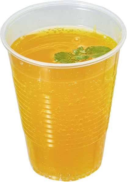 500 Count 9 oz Crystal Clear Disposable Plastic Cups Bulk PP Cups for Parties, Water, Wine, Cold Drinking (Formerly FULING)