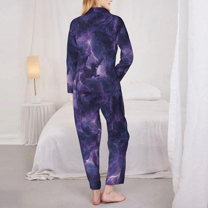 Retro Bee And Floral Women'S Pajama Sets Ultra-Soft Printed Sleepwear
