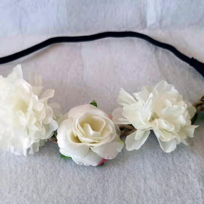 Women Headpieces Collection Accessories - 4PCS Boho Hair Wreaths, Flower Crowns, Tiaras for, Brides, Bridesmaids, Flower Girls, Weddings (A003-4PC)