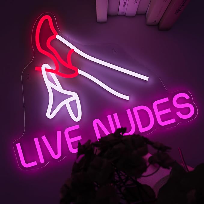 Leg Neon Sign for Wall Decor, LED Art Neon Lights for Man Cave, Bar, Beer Room, Bedroom, Home, Bathroom, Pub, Hotel & Recreation Room Sign