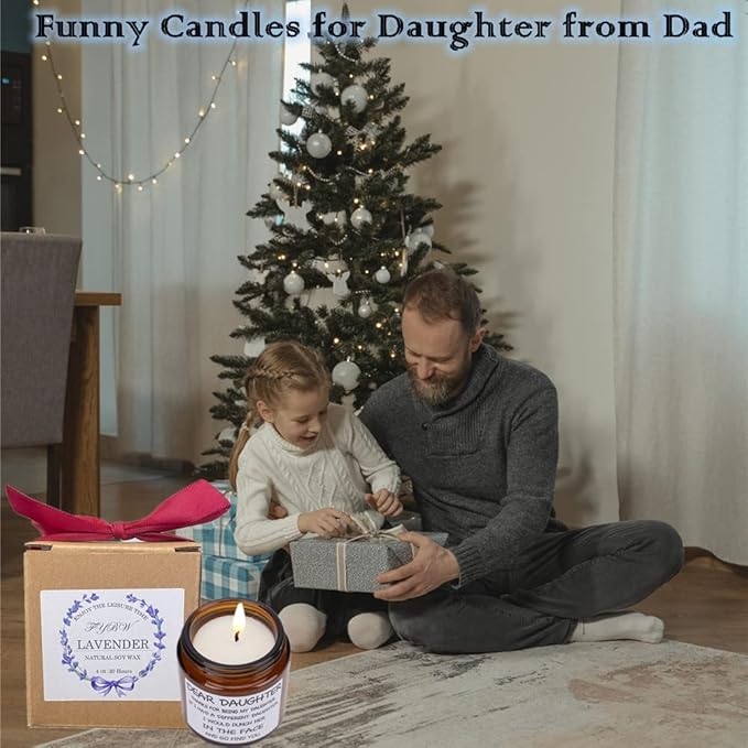 Mothers Day Gifts for Daughter, Daughter Gifts from Mom and Dad, Birthday Gift for Daughter Adult, Daughter Candle for Graduation Wedding