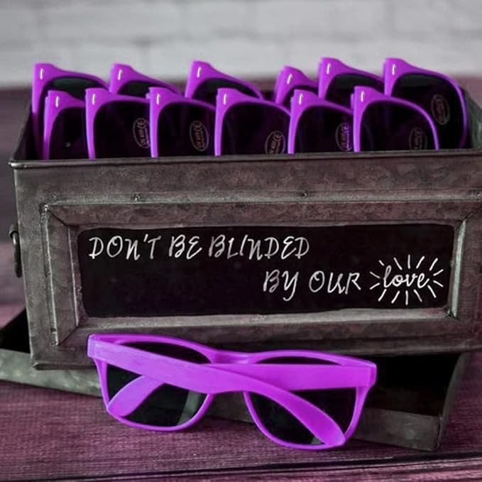 Pibupibu 10/20 Packs Adults Wholesale Neon Colors Square Retro Style Party Favors Sunglasses