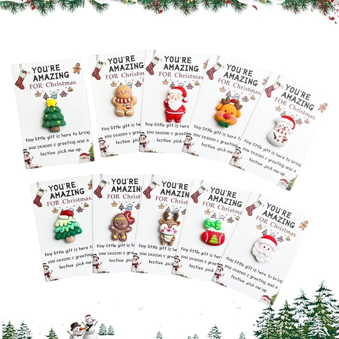 Holiday Pocket Hugs, 2026 New Mini Gift, Festive Tiny Token, Bulk Pack Christmas Cheer Gift for Holiday Party, Christmas Friendship Gift for Friends (2set-20pcs)