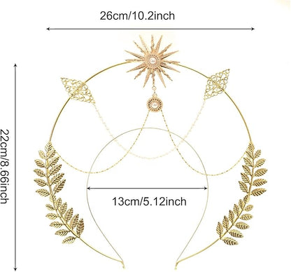 Bubbmi Women Halo Goddess Headband Costume Masquerade Headwear