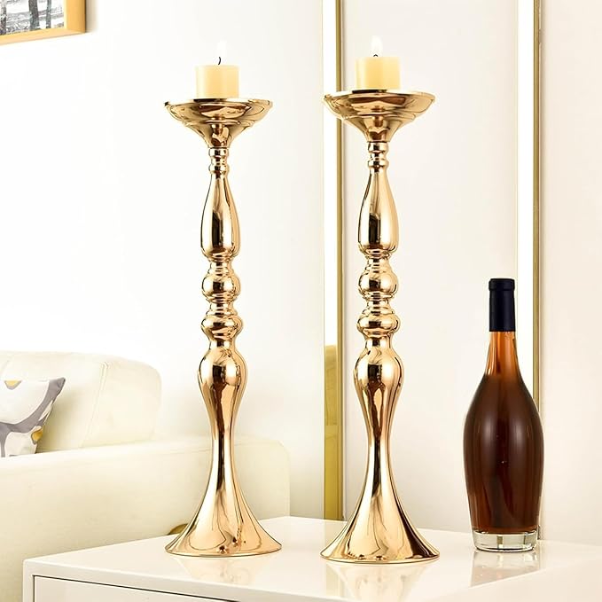 8 Pcs Wedding Flower Stand Metal Flower Centerpieces Stand for Table Hyuetrsa 20 Inch Tall Wedding Flower Vase Centerpieces for Reception Flower Arrangement Candle Holder Party Dinner Home Décor
