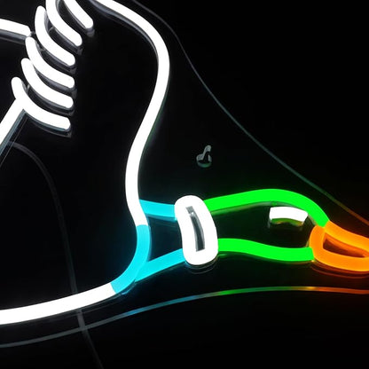 Lucunstar Goose Neon Sign Animal Neon Signs for Wall Decor White LED Light for Party Decorations USB Connectivity Adjustable Brightness Light Sign for Home Wall Bedroom Decor Goose Birthday Decor