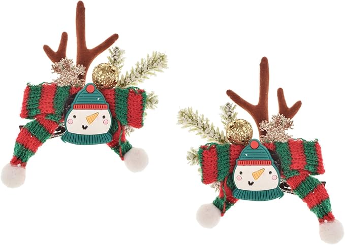 TOECWEGR Christmas Reindeer Antlers Headband Hair Clips Hair Hoop Girl Holiday Beauty Headdress