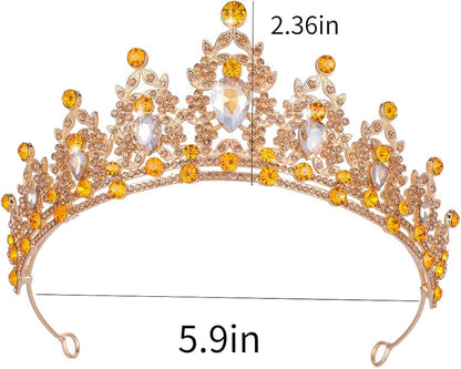 Kamirola - Queen Crown and Tiaras Princess Crown for Women and Girls Crystal Headbands for Bridal, Princess for Wedding and Party（01）