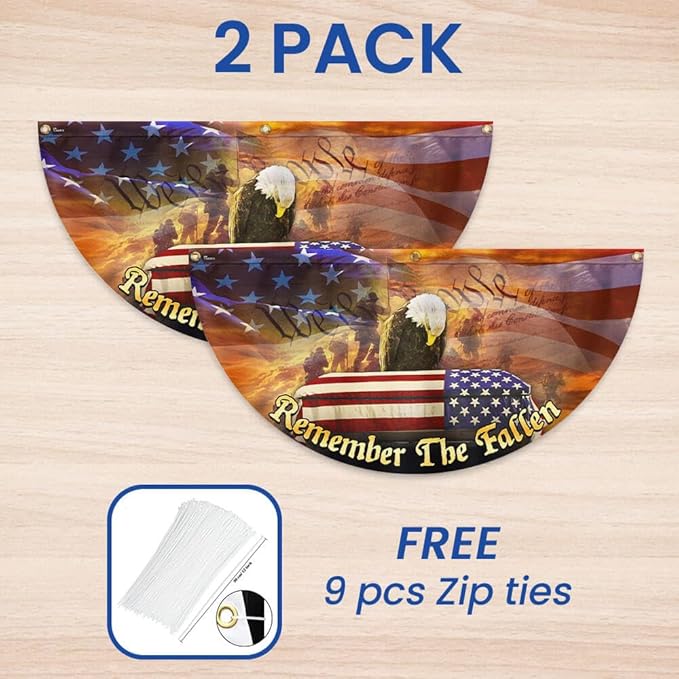 FLAGWIX American Army Veteran Flag - USA Premium Polyester Remember the Fallen Garden Flag 12x18-4th of July Memorial Day Veterans Day Decorations For Home Garden, Decorative Indoor Outdoor Flag
