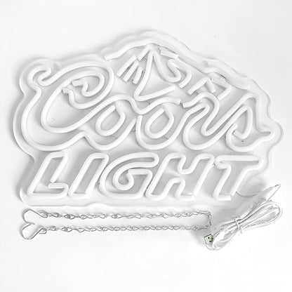 JFLLamp Crs LIGHT Neon Signs for Wall Decor Neon Lights for Bedroom Led Signs Suitable for Man Cave Bar Pub Restaurant Christmas Birthday Party Gift Led Art Wall Decorative Crs Light Bar Sign, 5V Usb Power, 17*11 Inch(Azure+red+white）