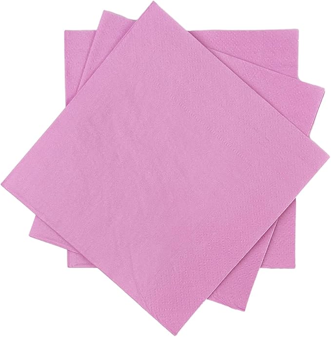 240 Count Dinner disposable Napkins Paper Light Pink Napkin for Cocktail Birthday, Wedding, Party, Lunch, Dessert Napkins（5 * 5inch）