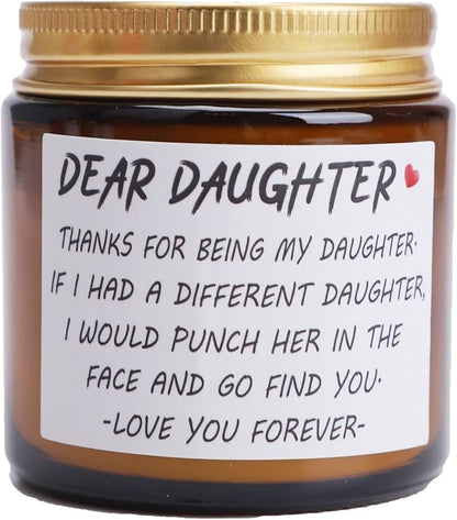 Birthday Candles Gifts for Daughter Adult, 13th/16th/18th/21st/30th Happy Birthday Gift for Daughter Stepdaughter, Daughter Gifts from Mom and Dad for Graduation Wedding Christmas