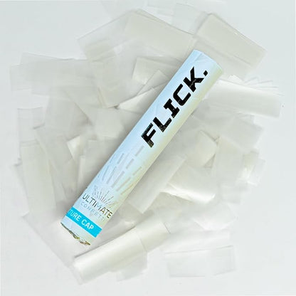 Ultimate Confetti Flick Stick - Handheld 6" Confetti Launcher Wand, Flick to Launch Biodegradable Tissue Confetti (Rice Paper, 8 Confetti-Launcher Tubes, 2 Handful of Confettis per Wand, 1.5oz)